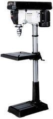 Jet - 20" Swing, Step Pulley Drill Press - 12 Speed, 1-1/2 hp, Single Phase - Industrial Tool & Supply
