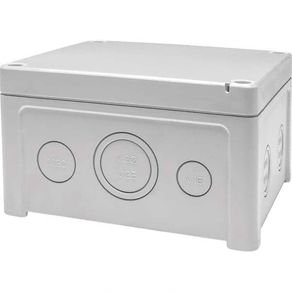 Fibox - NEMA 1, 4, 4X, 12 Polycarbonate Standard Enclosure with Screw Cover - Industrial Tool & Supply