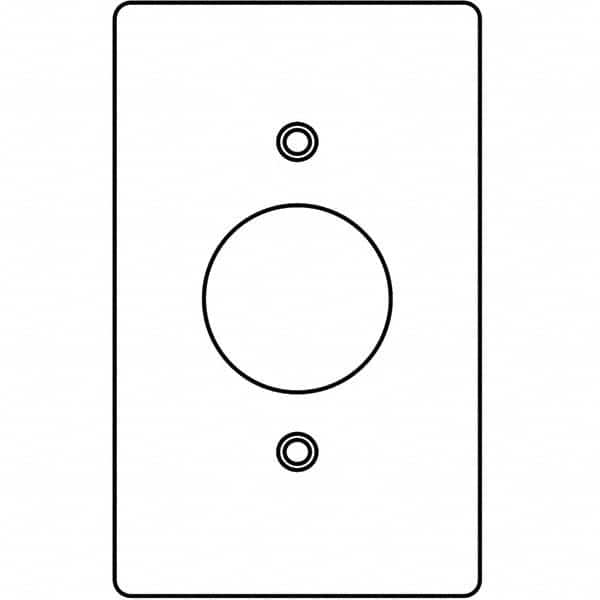 Wall Plates; Wall Plate Type: Outlet Wall Plates; Wall Plate Configuration: Single Outlet; Shape: Rectangle; Wall Plate Size: Standard; Number of Gangs: 1; Overall Length (Inch): 4-9/16; Overall Width (Decimal Inch): 2-13/16; Overall Length (Decimal Inch)