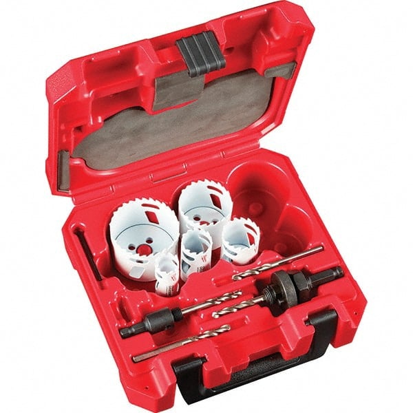 Milwaukee Tool - Hole Saw Kits Minimum Saw Diameter (Inch): 7/8 Maximum Saw Diameter (Inch): 2-1/2 - Industrial Tool & Supply