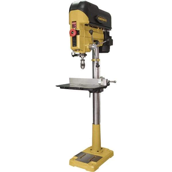 Powermatic - 6" Swing, Variable Speed Pulley Drill Press - Variable Speed, 1 hp, Single Phase - Industrial Tool & Supply