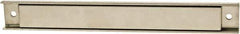 Mag-Mate - 42 Max Pull Force Lb, 4.2" Long x 1" Wide x 9/16" Thick, Rectangular Channel, Ceramic Fixture Magnet - 300°F Max Operating Temp, Grade 8 Ceramic, Stainless Steel Housing - Industrial Tool & Supply