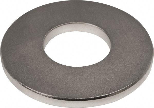 Mag-Mate - 2" Long x 2" Diam x 3/16" High, 1 Mounting Hole, 76 Poles, Ring Neodymium Rare Earth Holding Magnet - 60 Lb Average & 119 Lb Max Pull Force, 7/8 Mounting Hole, Through Hole Style, 180°F Max Operating Temp - Industrial Tool & Supply