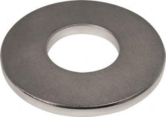 Mag-Mate - 2" Long x 2" Diam x 3/16" High, 1 Mounting Hole, 76 Poles, Ring Neodymium Rare Earth Holding Magnet - 60 Lb Average & 119 Lb Max Pull Force, 7/8 Mounting Hole, Through Hole Style, 180°F Max Operating Temp - Industrial Tool & Supply