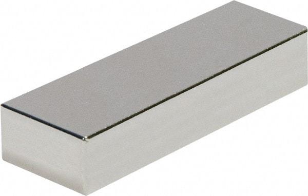 Mag-Mate - 1-1/2" Long x 1-1/2" Wide x 3/16" High, 35 Poles, Rectangular Neodymium Rare Earth Holding Magnet - 32.4 Lb Average & 64.8 Lb Max Pull Force, 180°F Max Operating Temp - Industrial Tool & Supply