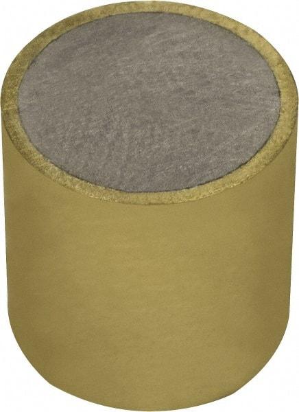 Mag-Mate - 1/2" Diam x 1/2" High, 0.23 Lb Average & 0.45 Lb Max Pull Force, Brass Alnico Shielded Magnet - 800°F Max Operating Temp, 0.032" Wall Thickness, Grade 5 Alnico - Industrial Tool & Supply