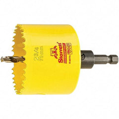 Starrett - 2-3/4" Diam, 2" Cutting Depth, Hole Saw - High Speed Steel Saw, Toothed Edge - Industrial Tool & Supply
