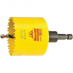 Starrett - 2-1/2" Diam, 2" Cutting Depth, Hole Saw - High Speed Steel Saw, Toothed Edge - Industrial Tool & Supply