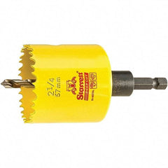 Starrett - 2-1/4" Diam, 2" Cutting Depth, Hole Saw - High Speed Steel Saw, Toothed Edge - Industrial Tool & Supply