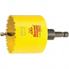 Starrett - 2-9/16" Diam, 2" Cutting Depth, Hole Saw - High Speed Steel Saw, Toothed Edge - Industrial Tool & Supply