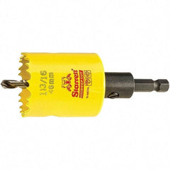 Starrett - 1-13/16" Diam, 2" Cutting Depth, Hole Saw - High Speed Steel Saw, Toothed Edge - Industrial Tool & Supply