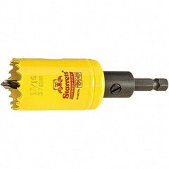 Starrett - 1-7/16" Diam, 2" Cutting Depth, Hole Saw - High Speed Steel Saw, Toothed Edge - Industrial Tool & Supply