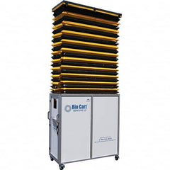 Air-Care - 36" Wide x 36" High x 75" Deep, Air Cleaner Containment Cart - Industrial Tool & Supply