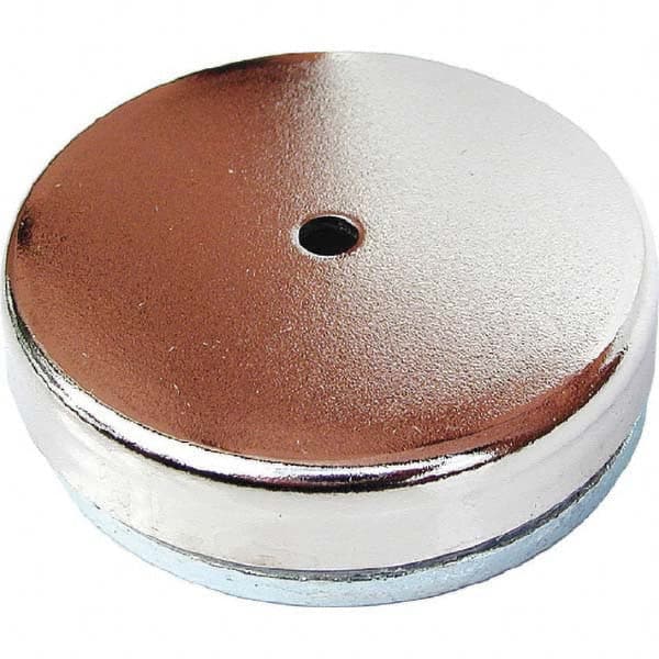 Eclipse - Ceramic Pot Magnets Diameter (Inch): 3-1/4 Height (Decimal Inch): 0.4400 - Industrial Tool & Supply