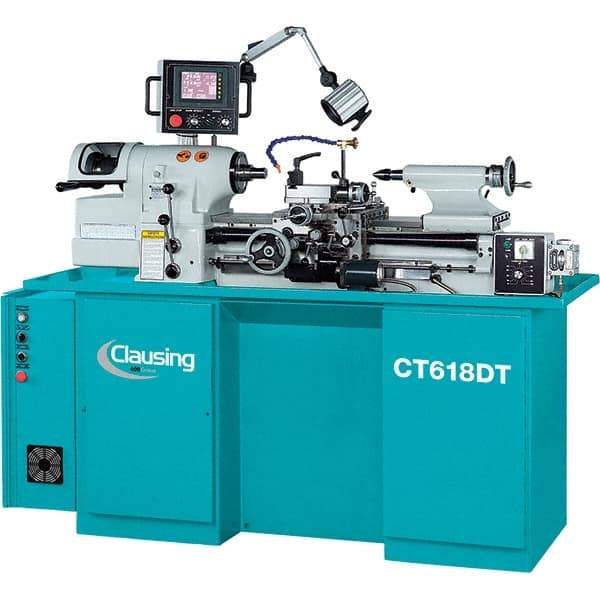 Clausing - Bench, Engine & Toolroom Lathes Machine Type: Toolroom Lathe Spindle Speed Control: Variable Speed Pulley - Industrial Tool & Supply