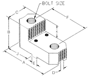 Single Step Hard Top Jaw - For 6" Chucks - Industrial Tool & Supply
