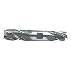 1/2'' Dia. - 4-1/8'' OAL - Uncoated HSS - Non - Center Cut DE EM-4 FL - Industrial Tool & Supply