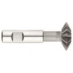 1" x 3/8 x 1/2 Shank - HSS - 90 Degree - Double Angle Shank Type Cutter - 12T - Uncoated - Industrial Tool & Supply