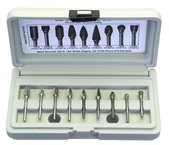 5 Pc. 1/8" Shank Double Cut Burr Set Various Shapes - Burr Set - Industrial Tool & Supply