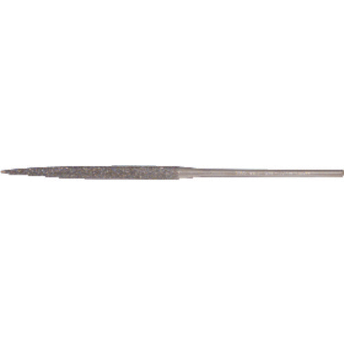 Quality Import Diamond Needle File - 3″ Diamond Length-5-1/2″ Overal Length-100 Grit - Half Round - Industrial Tool & Supply
