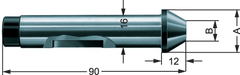 .630" Dia. - Series 680-40 - Center for Face Driver - Industrial Tool & Supply