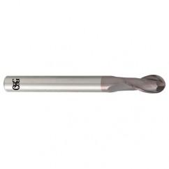 1/8" Dia. - 3" OAL - Carbide - Ball End HP End Mill-2 FL - Industrial Tool & Supply