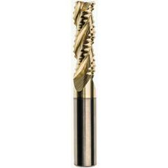10 x 10 x 30 x 75mm 0.5mm Radius 3 Flute Carbide M233 Streaker Roughing End Mill-ZrN - Industrial Tool & Supply
