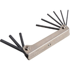 Proto 9 Piece Folding Hex Key Set: 5/64-1/4″ - Industrial Tool & Supply