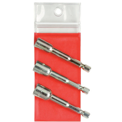 Proto 3 Piece Nut Setter Set - 1/4″ Hex Shank - Industrial Tool & Supply