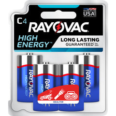 C High Energy Alkaline Batt-4Pk - Industrial Tool & Supply