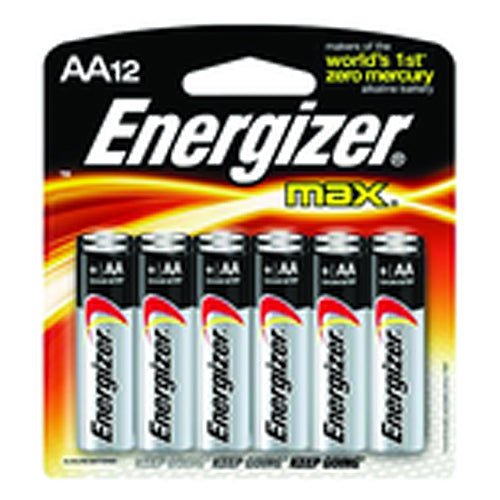 AA Max Alkaline Battery 12 Pack - Industrial Tool & Supply