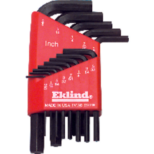 13 Pieces-0.050″-3/8″ Short Arm Style - Hex Key Set - Industrial Tool & Supply