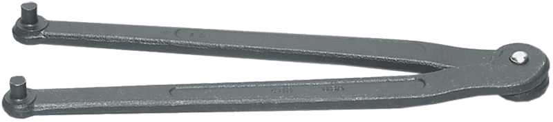 2'' Dia. Capacity - 6-3/8'' OAL - Adjustable Face Spanner Wrench - Industrial Tool & Supply