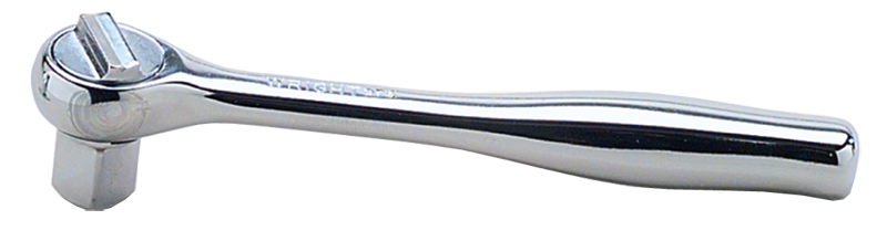 4-3/4" OAL - 3/8'' Drive - Round Head - Reversible Ratchet - Plain Handle - Industrial Tool & Supply