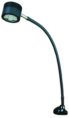 7 LED Spot Light  Dimmable  25" Flexible Gooseneck Arm  Clamp Base - Industrial Tool & Supply