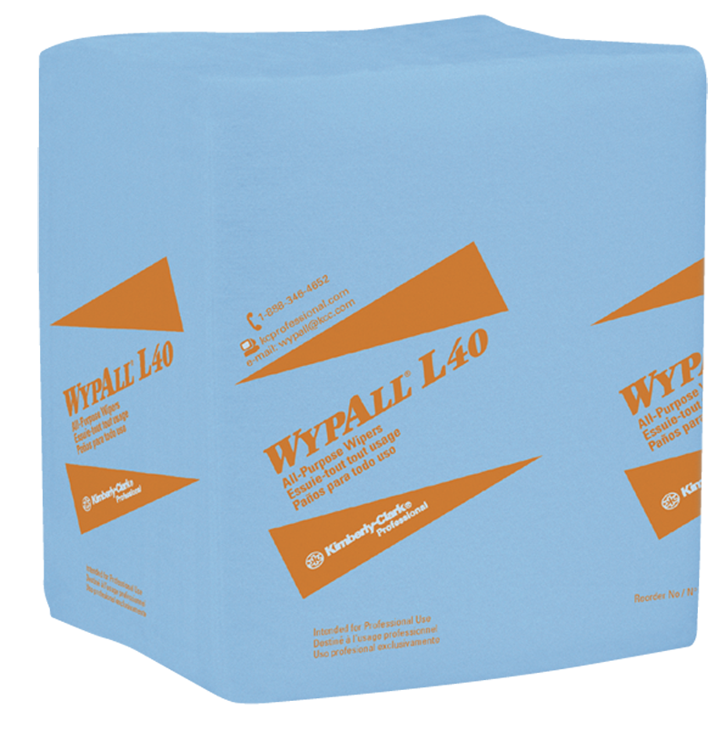 12.5 x 14.4'' - Package of 672 - WypAll L40 1/4 Fold - Industrial Tool & Supply