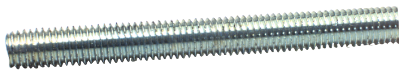 Threaded Rod - 1-14; 3 Feet Long; Zinc Plated - Industrial Tool & Supply