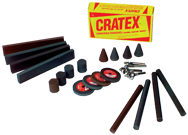 #226 Resin Bonded Rubber Kit - Combination - Various Shapes - Equal Assortment Grit - Industrial Tool & Supply