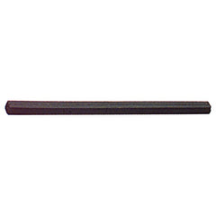 6″ × 1/4″ × 1/4″ - Square - Resin Bonded Rubber Block & Stick (Coarse Grit) - Industrial Tool & Supply