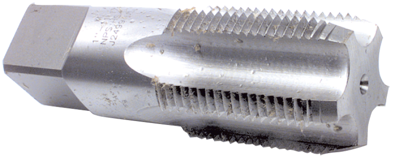 1-11-1/2 NPS - 4 FL - HSS - Bright Standard Straight Pipe Tap - Industrial Tool & Supply