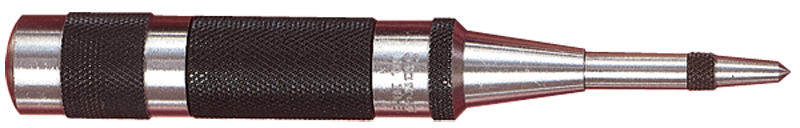 #18AA - Starrett Automatic Center Punch -- 7/16 Body Diameter x 3-53/64'' Overall Length - Industrial Tool & Supply
