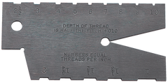 #284 - 1 to 10 Pitch - 29° Acme Screw Thread Gage - Industrial Tool & Supply