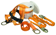Kit w/T4500 Harness; T5111 Lanyard; T7314 Cross Arm Strap & 1.5 Gallon Bucket - Industrial Tool & Supply