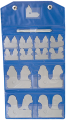 #L300CX - 1/64 to 1/2" - 25 Pieces - Radius Gage Set - Industrial Tool & Supply