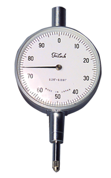 .250 Total Range - White Face - AGD 2 Dial Indicator - Industrial Tool & Supply