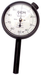 .200 Total Range - 0-100 Dial Reading - Back Plunger Dial Indicator - Industrial Tool & Supply