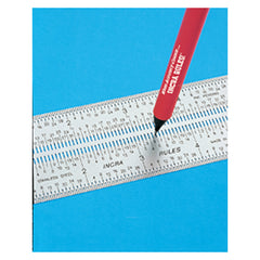 1241 12″ × 7/8″ Width-32nds, mm's Graduations - Flexible Marking Rule - Industrial Tool & Supply
