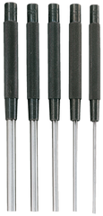 #SPC76 - 1/8 - 3/8" Diameter - 5 Piece Extra Long Drive Pin Punch Set - Industrial Tool & Supply