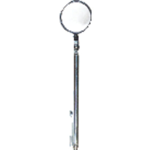 1 1/2″ Size - Round-24″ Extended Length - Telescoping Pocket Mirror - Industrial Tool & Supply