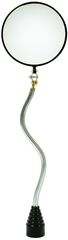 3-7/8" Round Glass Flexible Inspection Mirror - Industrial Tool & Supply